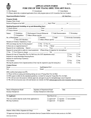 ust application.